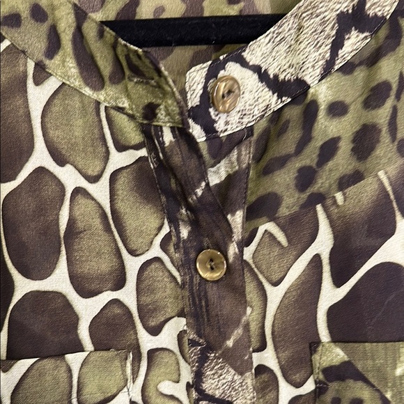 Chic Animal Print Blouse by Susan Graver - Picture 5 of 9
